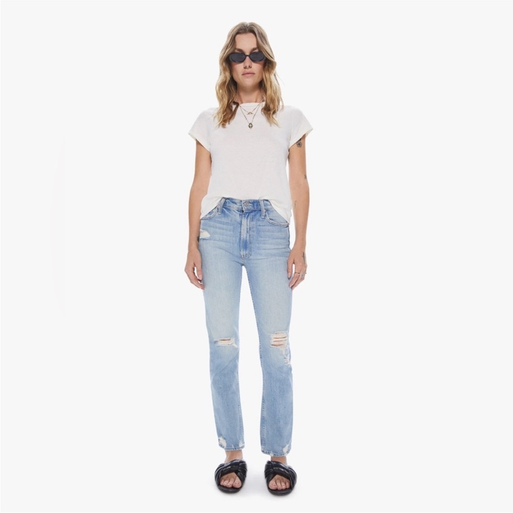MOTHER Superior Denim High Waisted Rider Skimp Jeans Size 26